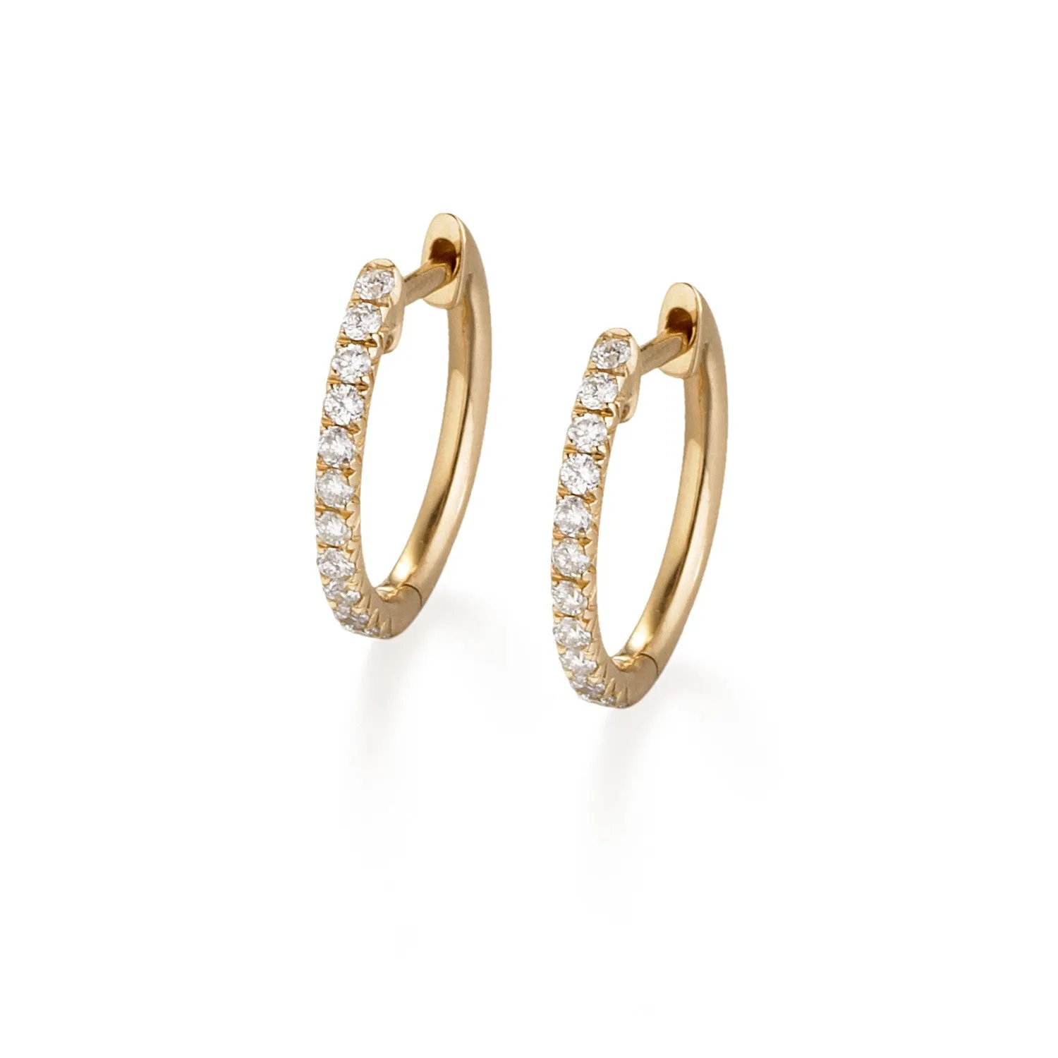 Starlight Diamond Small Diamond Hoops | gold options