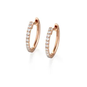 Starlight Diamond Small Diamond Hoops | gold options