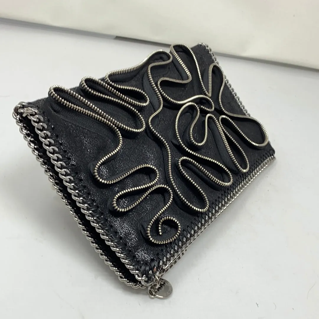 Stella McCartney Falabella Zipper Trim Fold Over Clutch