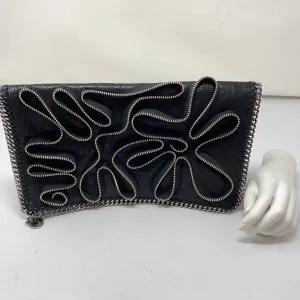 Stella McCartney Falabella Zipper Trim Fold Over Clutch