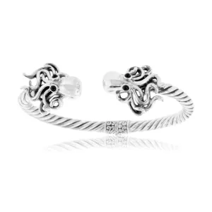 Sterling Silver Octopus Cuff Bracelet