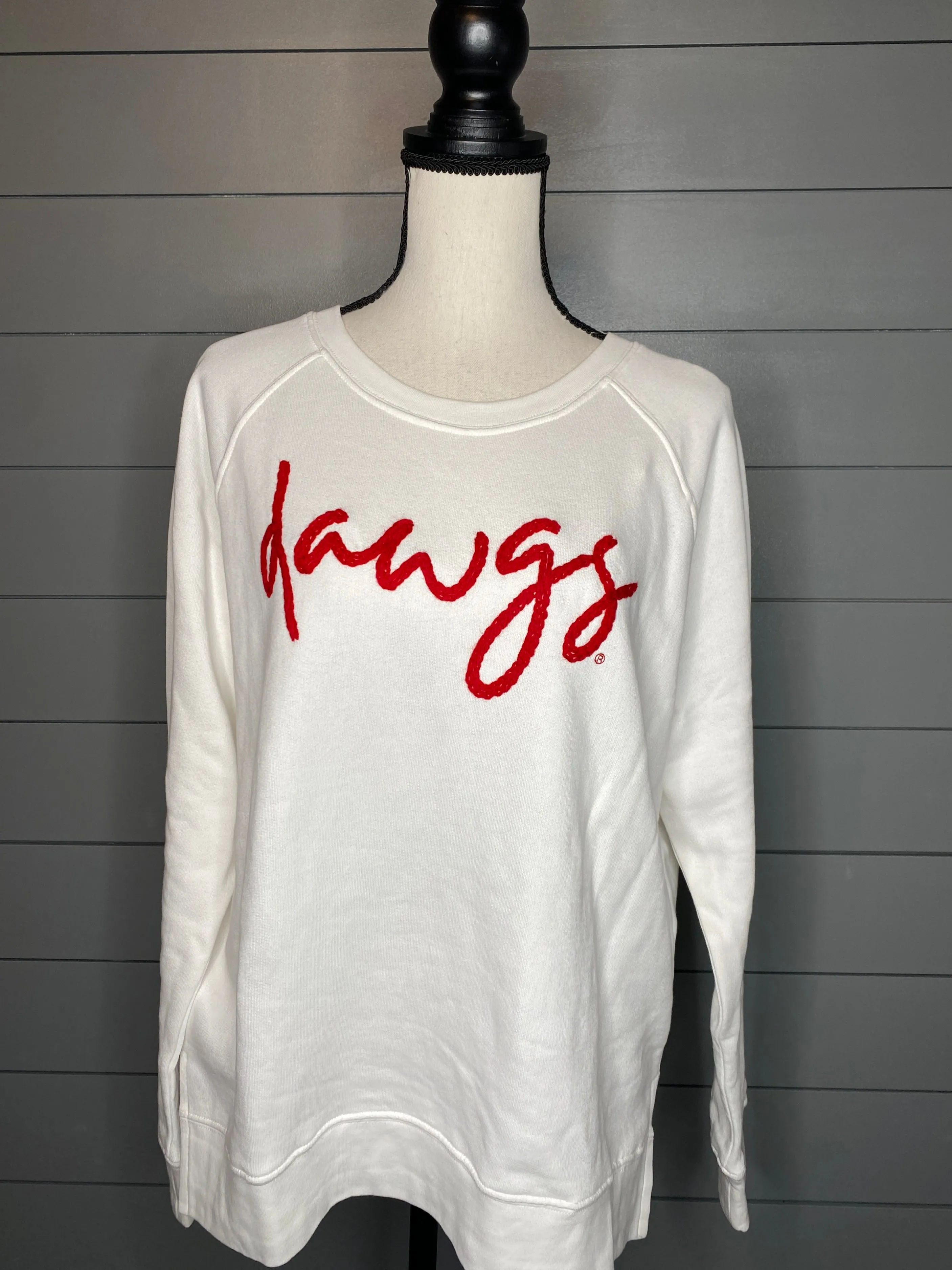 Stewart Simmons UGA Dawgs Embroidered Sweatshirt