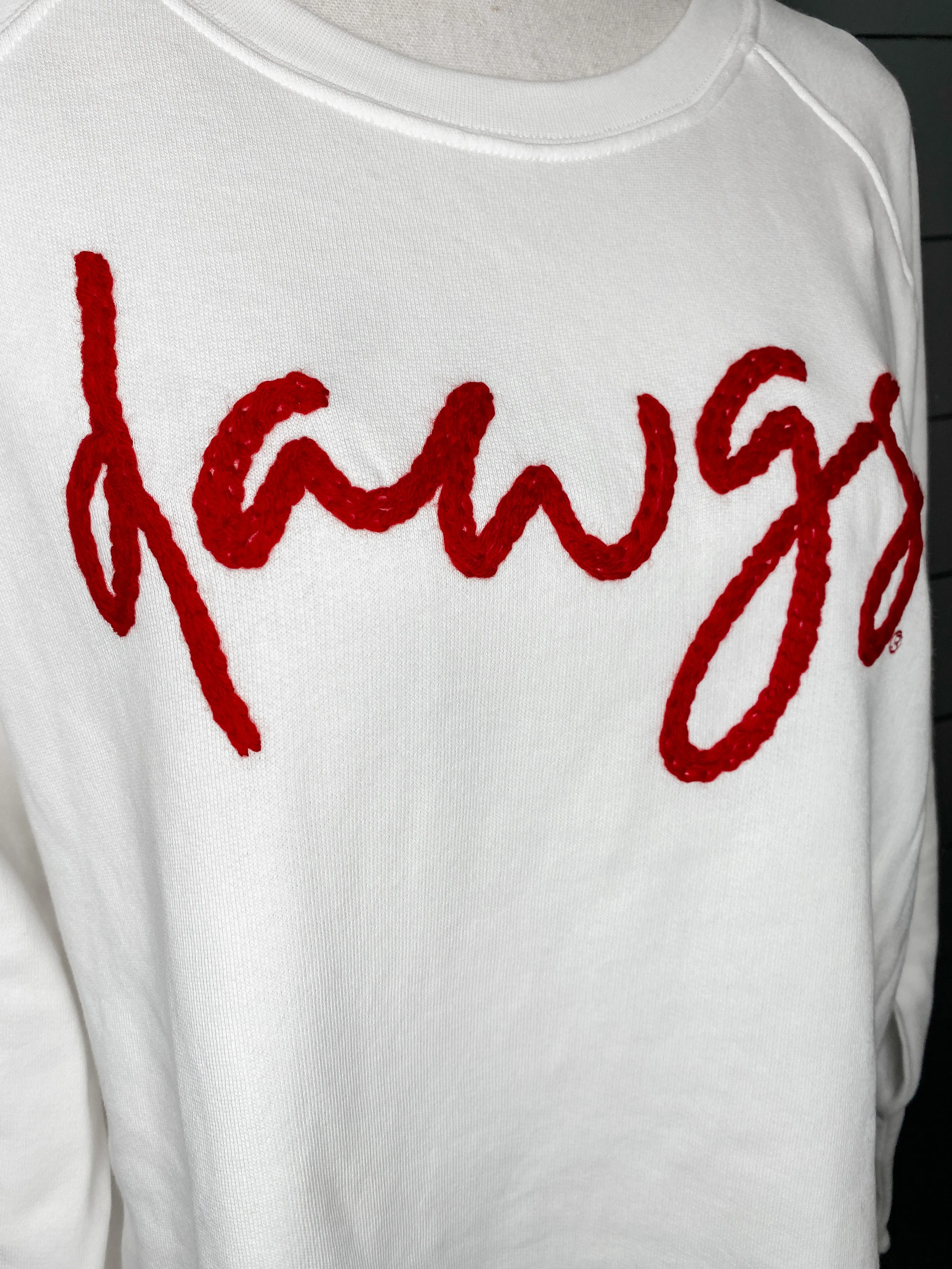 Stewart Simmons UGA Dawgs Embroidered Sweatshirt