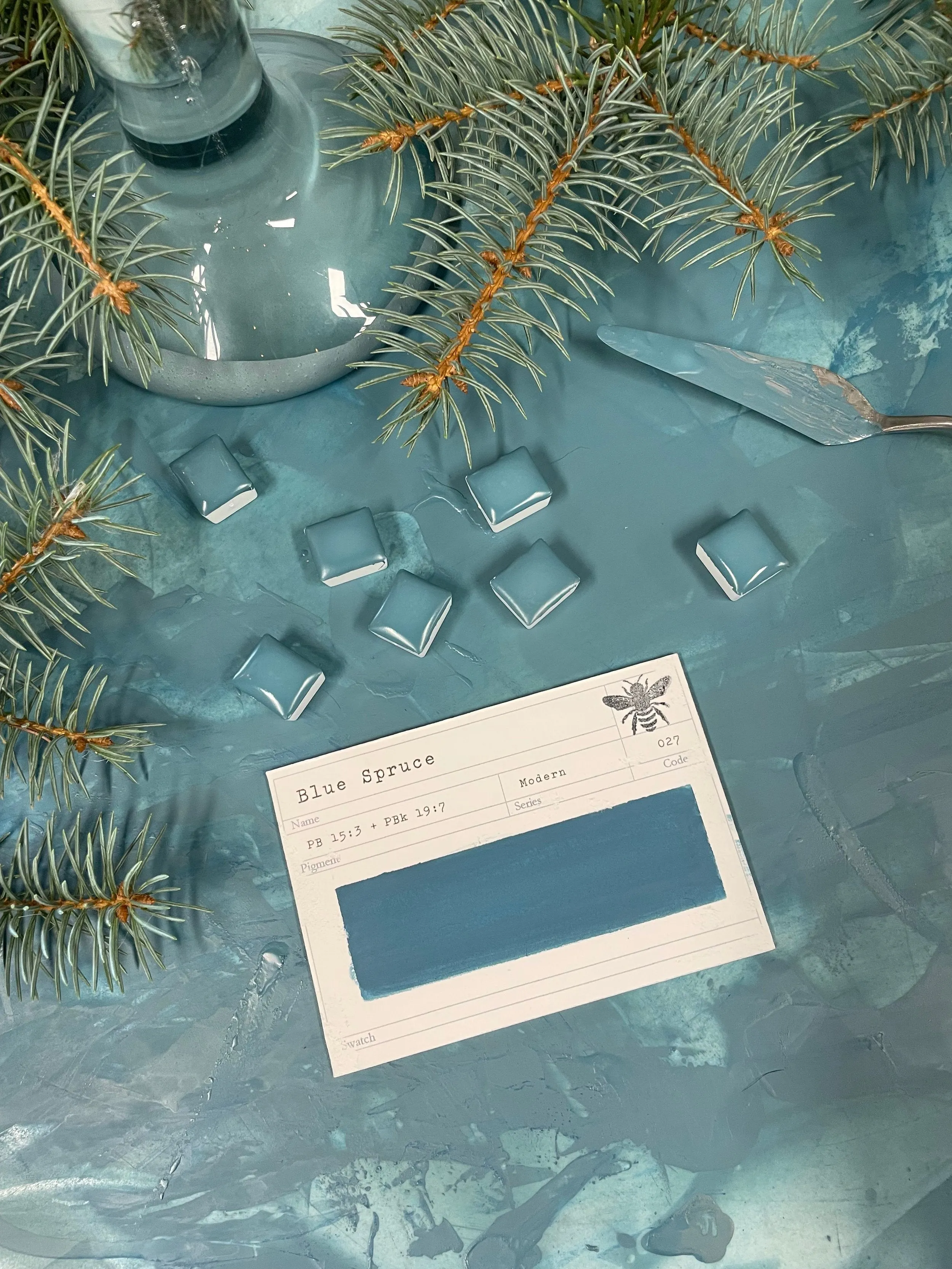 Stoneground Gouache Pan-Blue Spruce