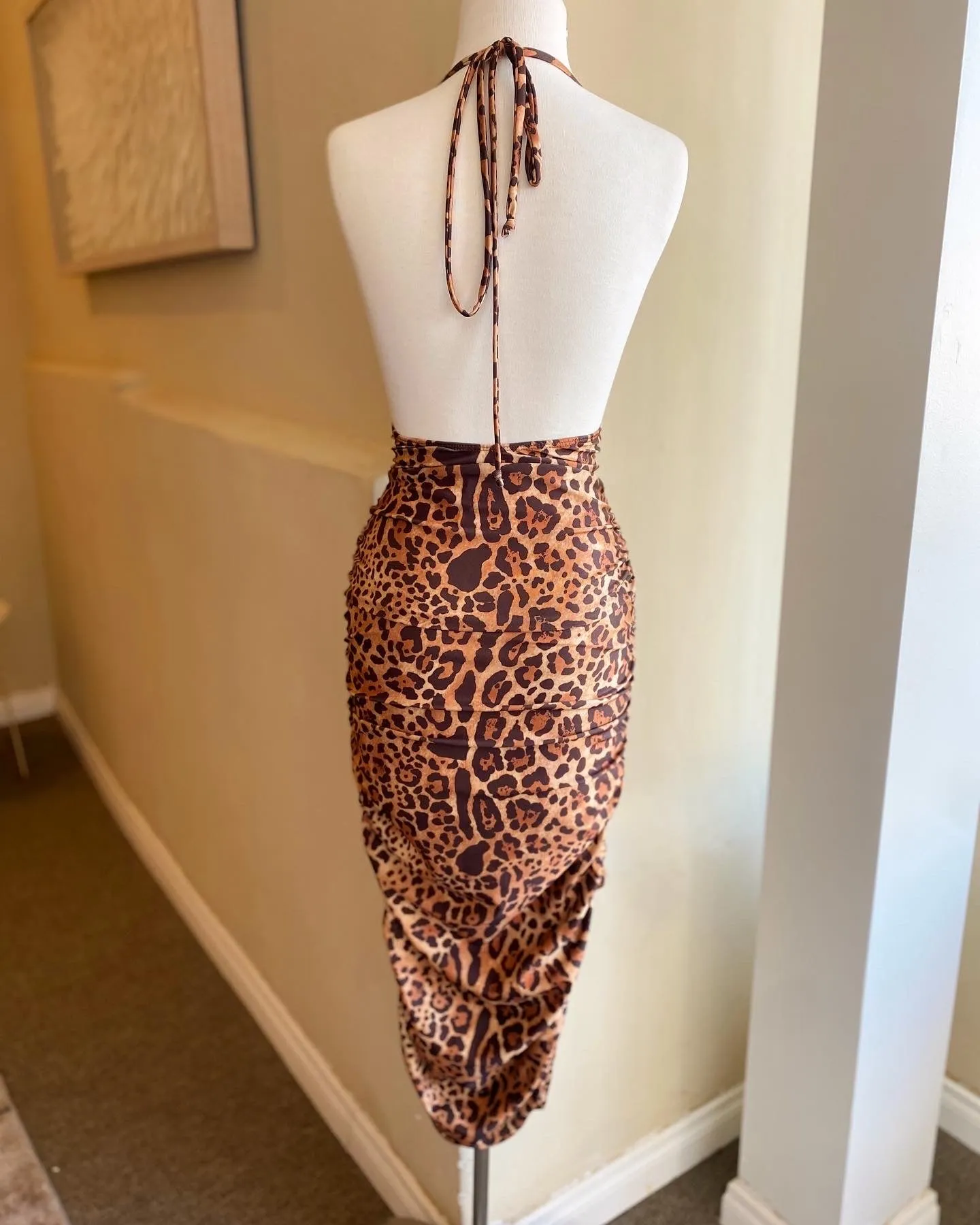 Strap Halter Neck Open Back Dress FINAL SALE