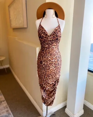 Strap Halter Neck Open Back Dress FINAL SALE