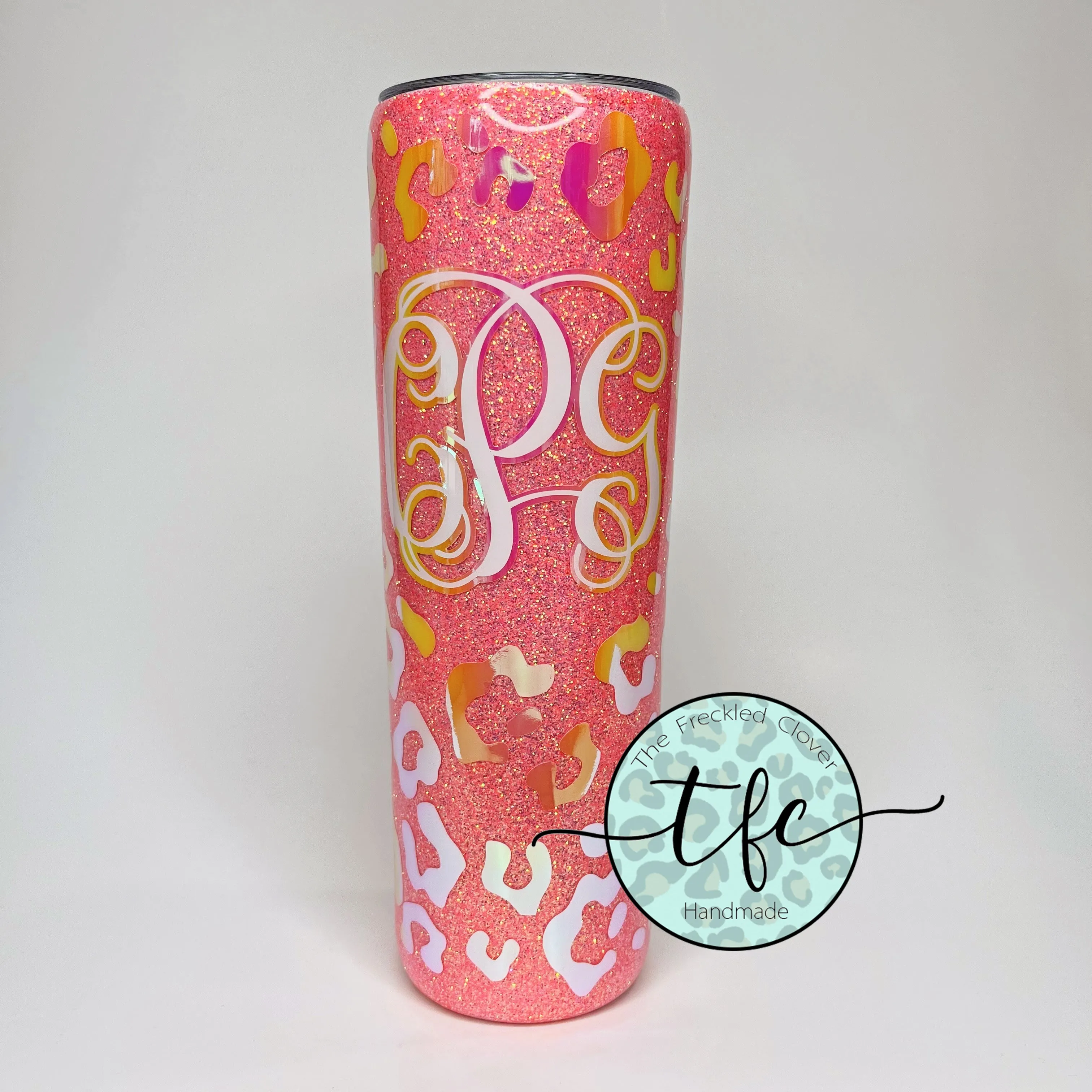 {Sunrise Tone-on-Tone Leopard} Tumbler