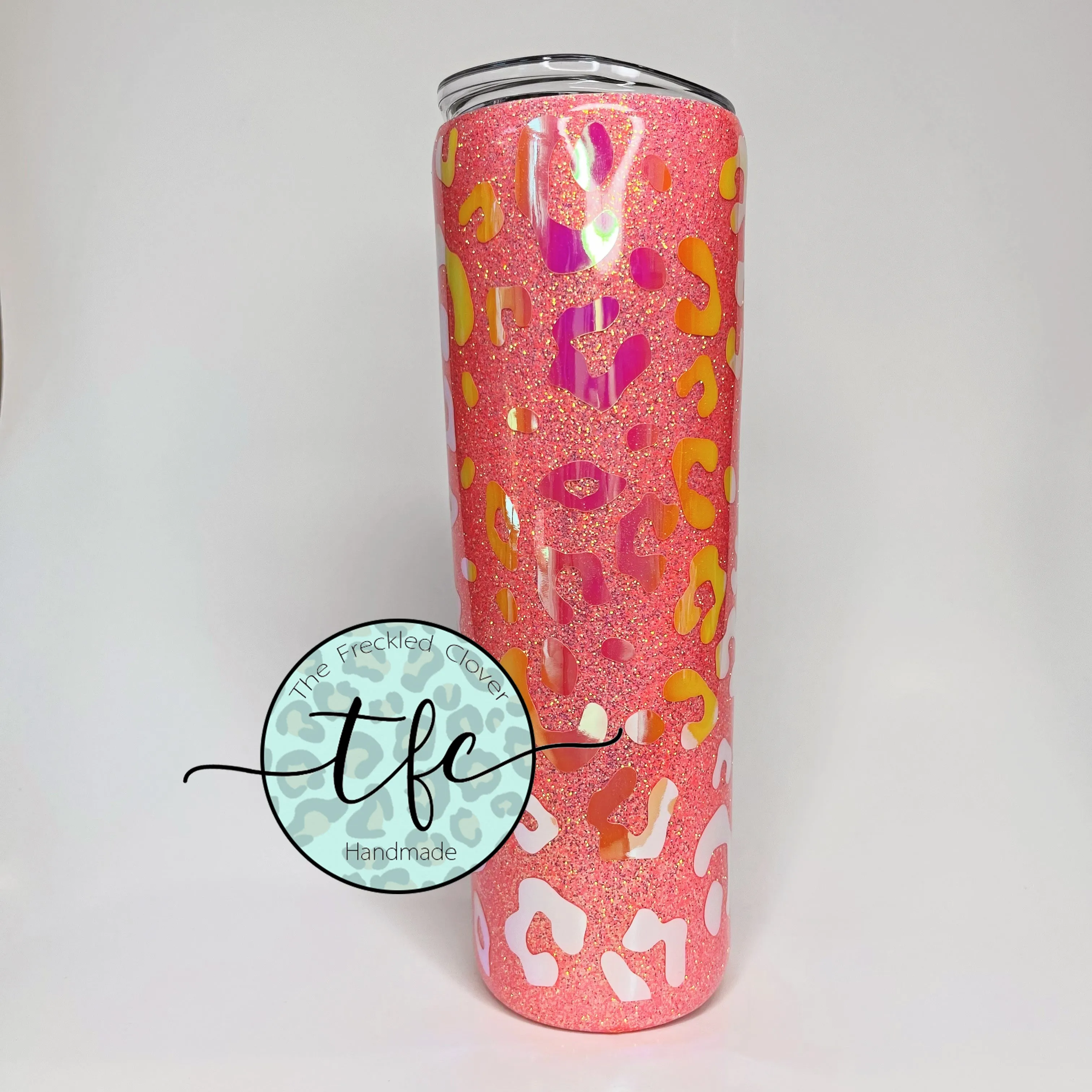 {Sunrise Tone-on-Tone Leopard} Tumbler
