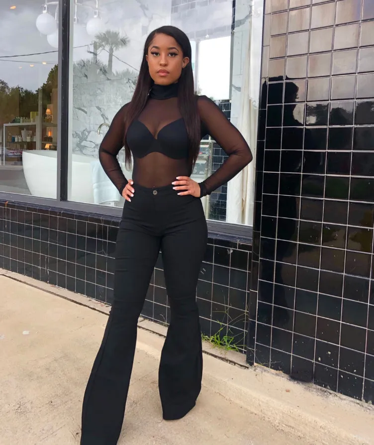 Super-Stretchy Flares (BLACK)