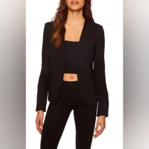 Susana Monaco stretchy open front blazer