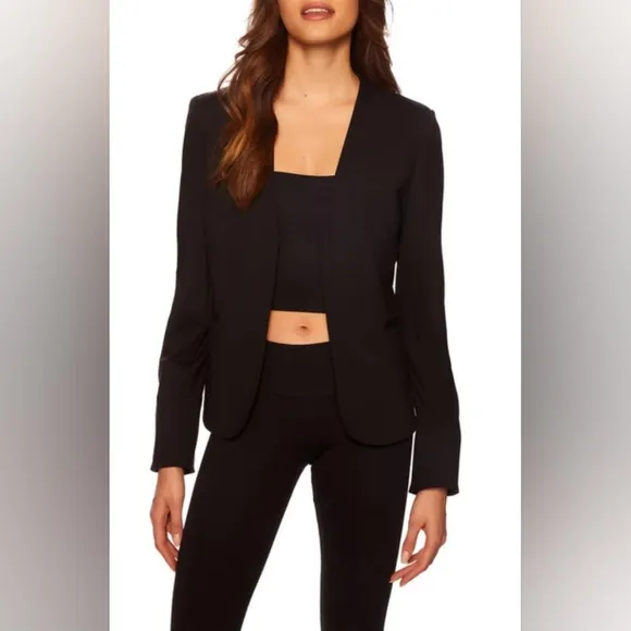 Susana Monaco stretchy open front blazer