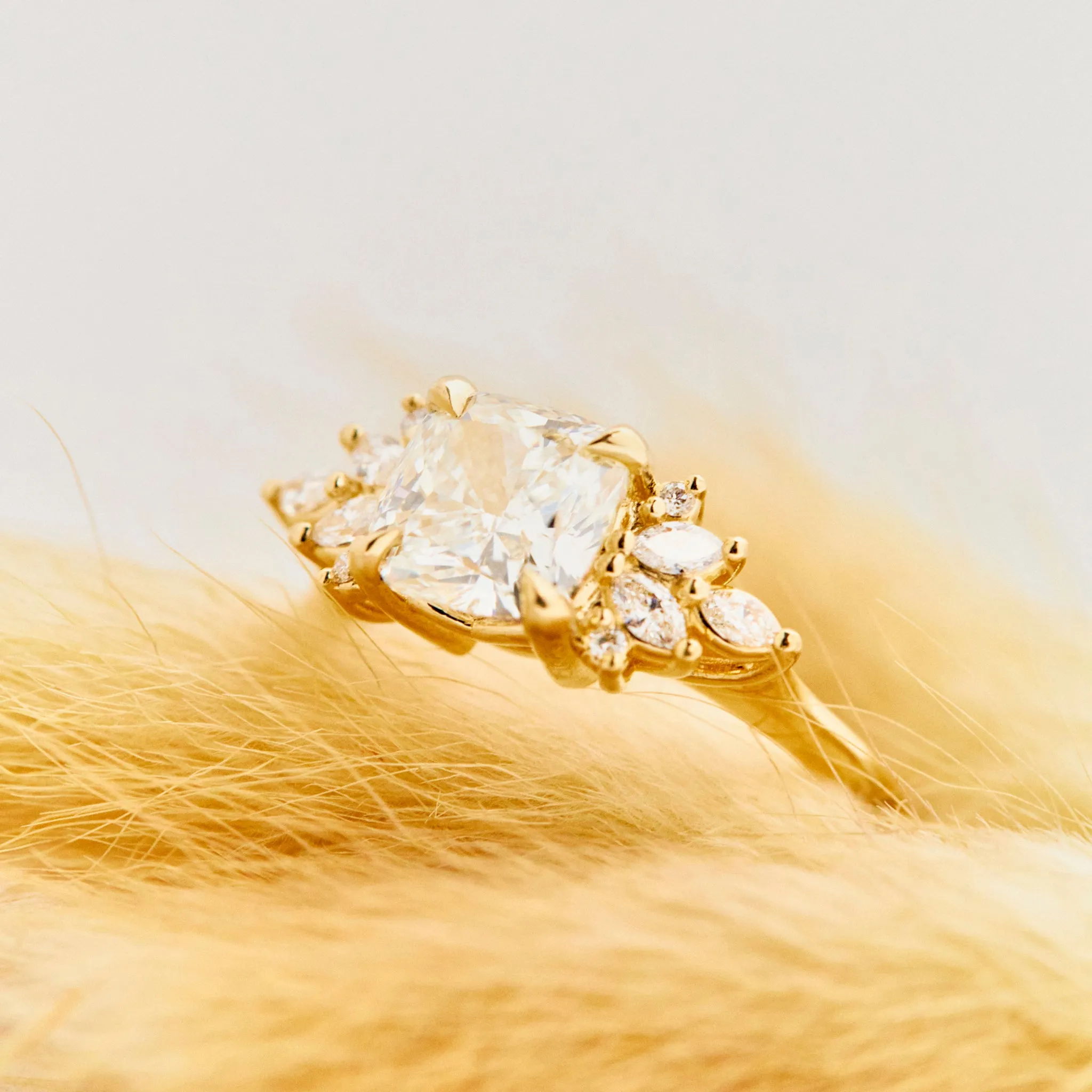 Taylor Cushion Cut Diamond Engagement Ring