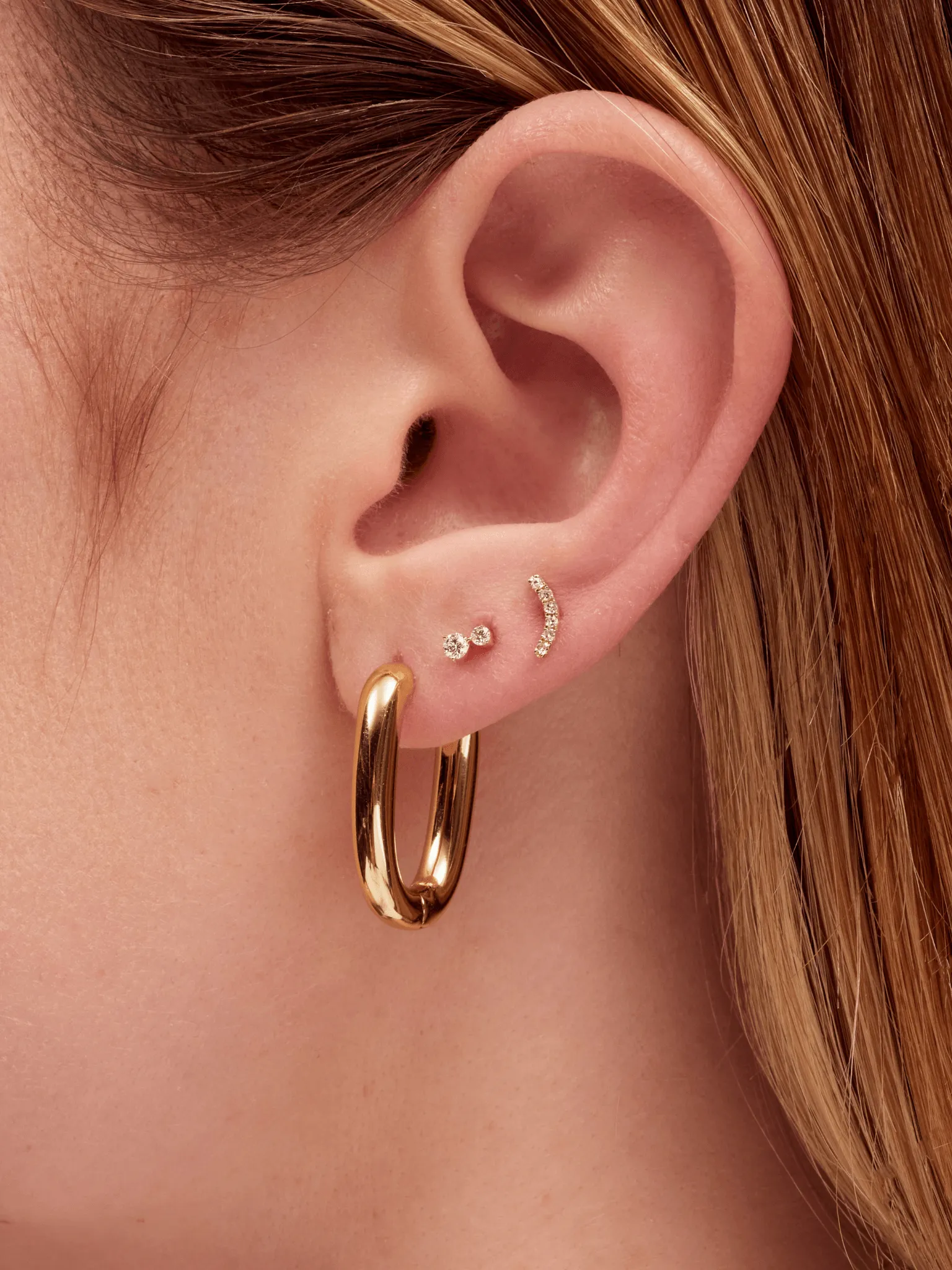 Teeny Tiny Diamond Stud Earring 14K