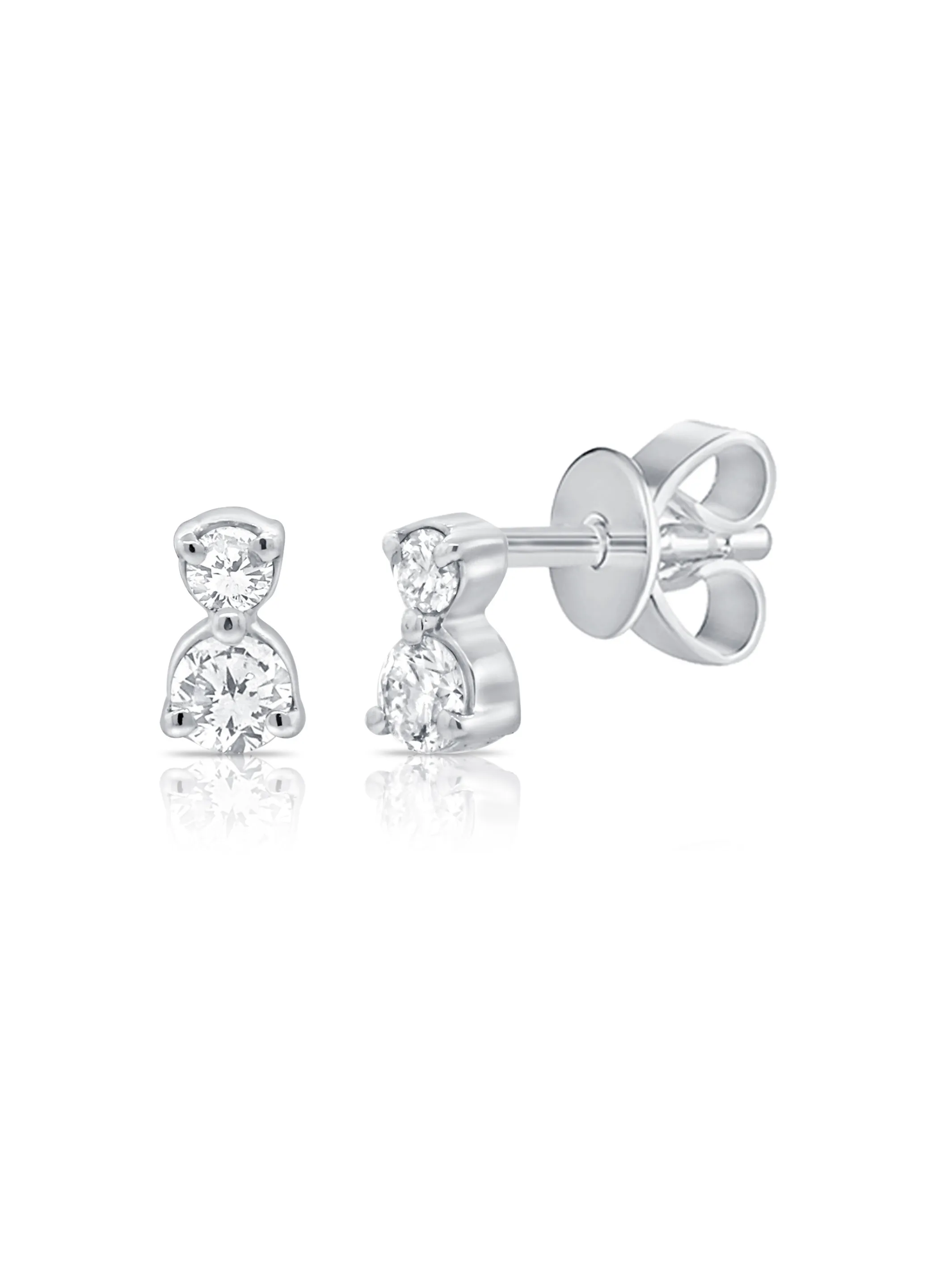 Teeny Tiny Diamond Stud Earring 14K