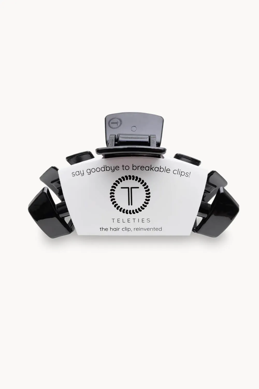Teleties Large Claw Hair Clip in Black | TT-CL01-002