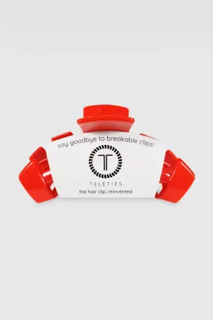 Teleties Large Claw Hair Clip in Rudolph Red | TT-CL01-110