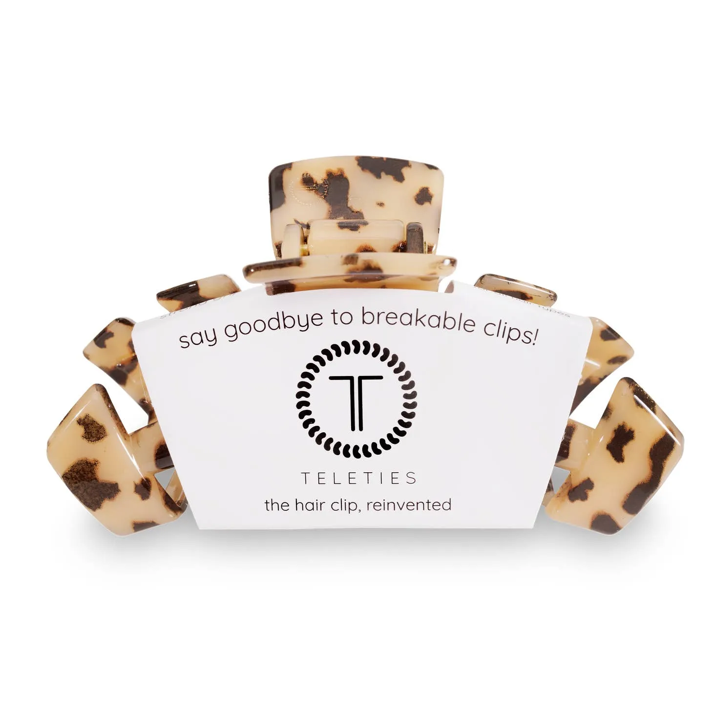TELETIES | Large Hair Clip {Blonde Tortoise}