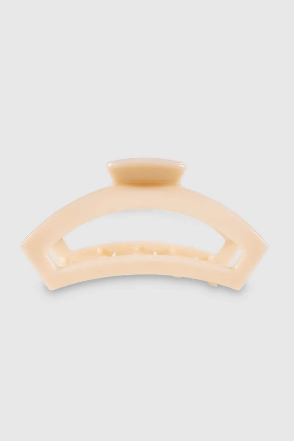 Teleties Large Open Claw Hair Clip in Almond Beige | TT-CL02-003