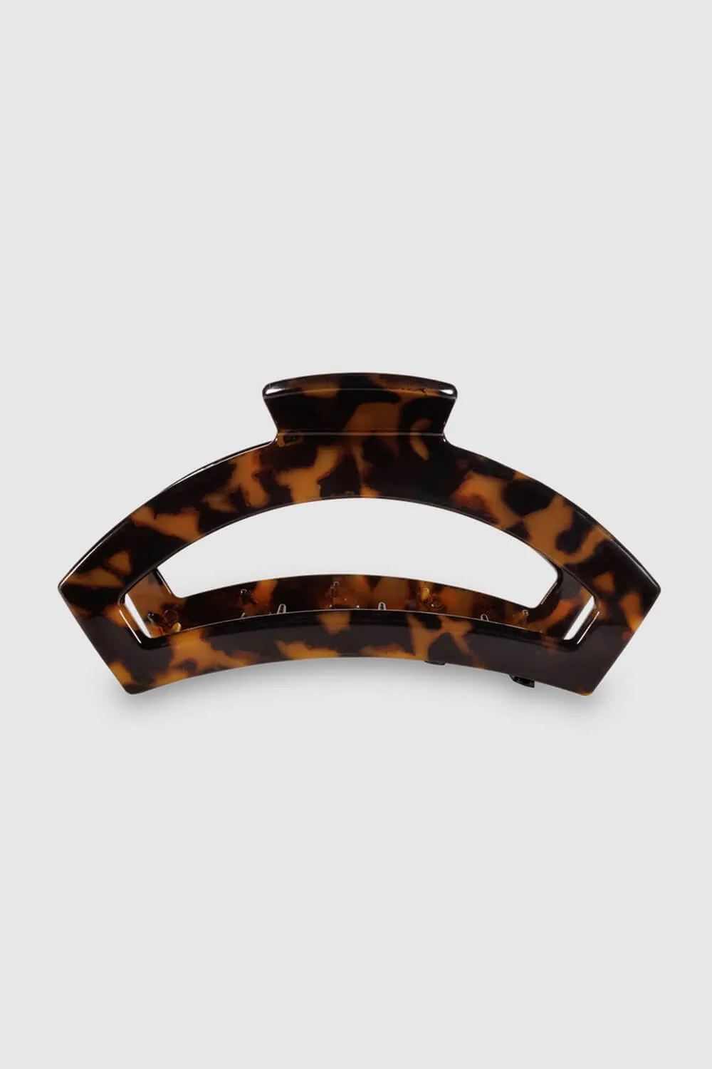 Teleties Large Open Claw Hair Clip in Tortoise Brown | TT-CL02-001