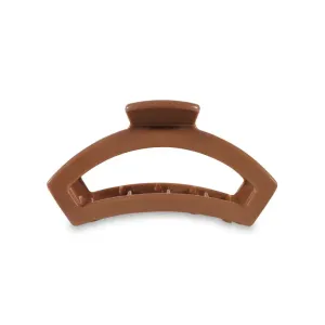 Teleties Medium Open Hair Clip, Caramel