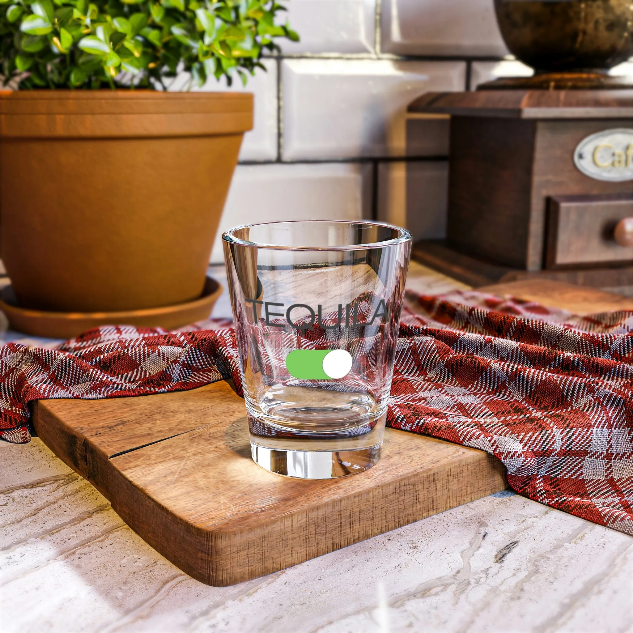 Tequila Mode ON!!!!  Party Time Drinking Shot Glass