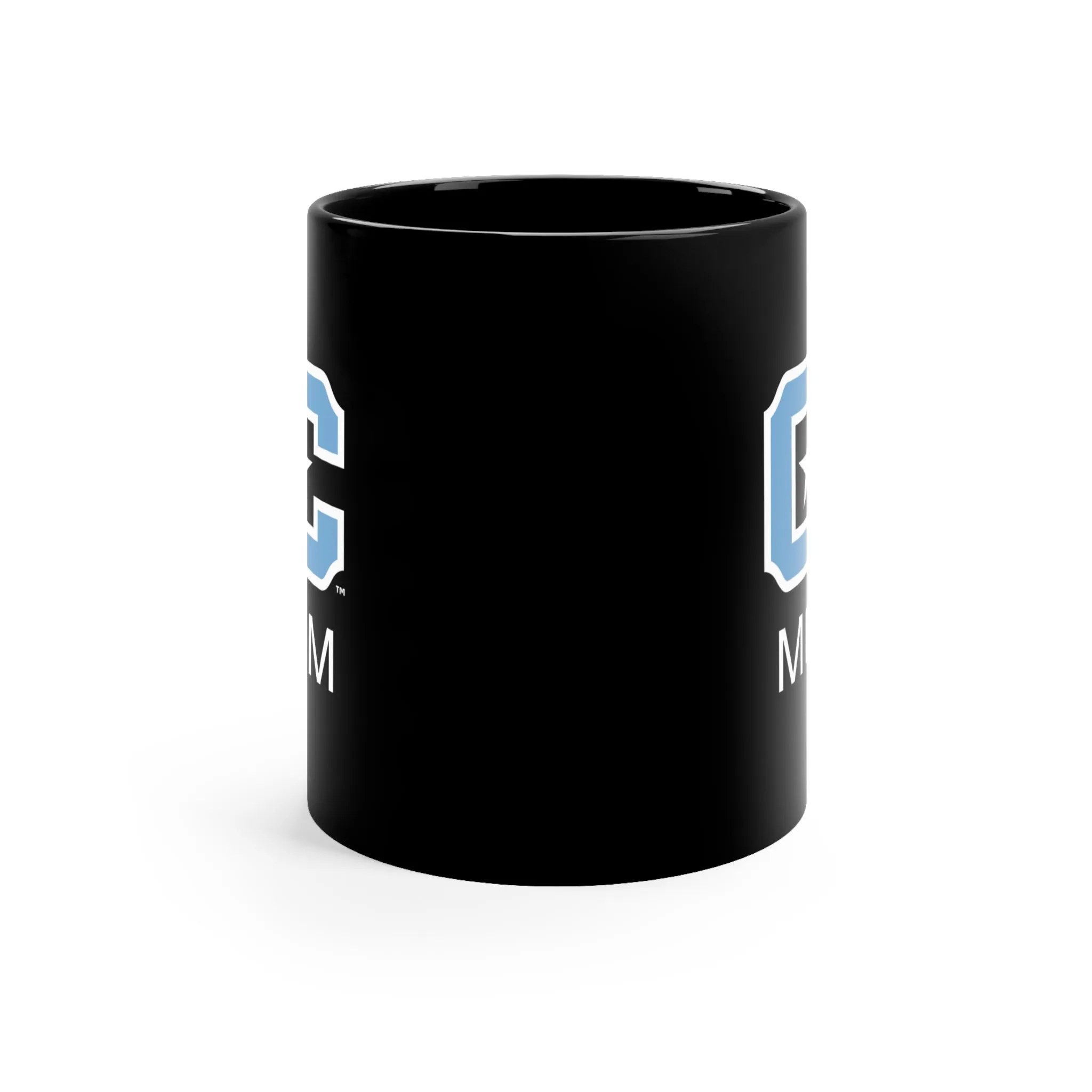The Citadel Block C Logo, Sports Mom, Black Mug, 11oz