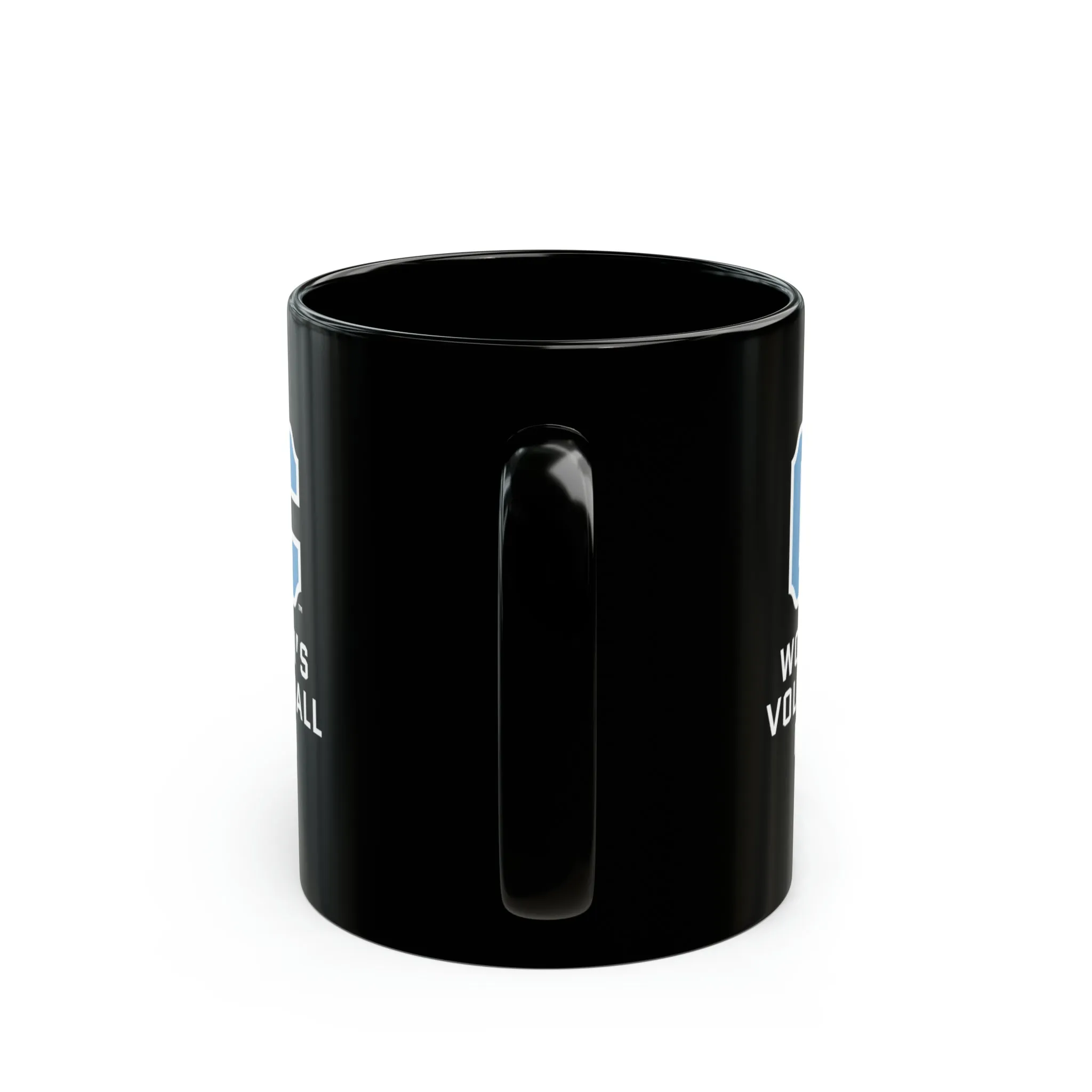 The Citadel Block C Logo, Sports Women's Volleyball Mom, Black Mug, 11oz