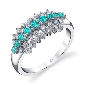 The Horizon - 18K White Gold Natural Paraiba Tourmaline Ring