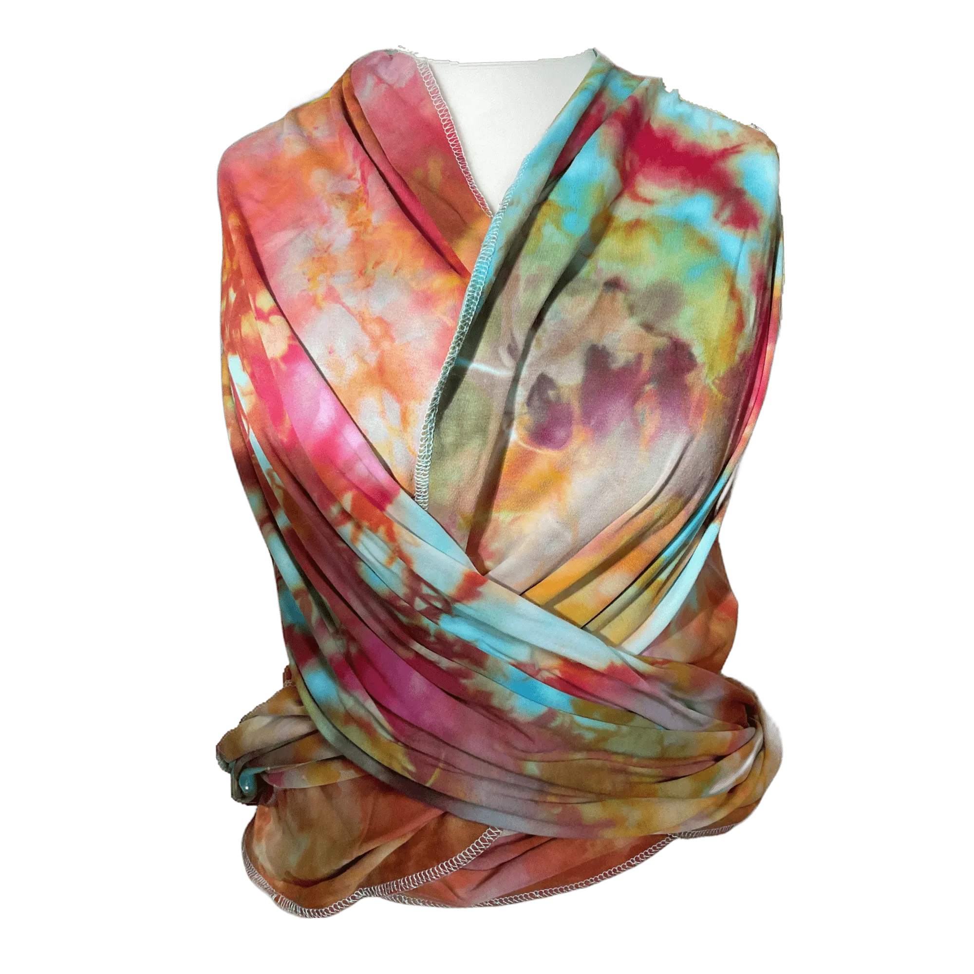 Tie dye stretchy wrap