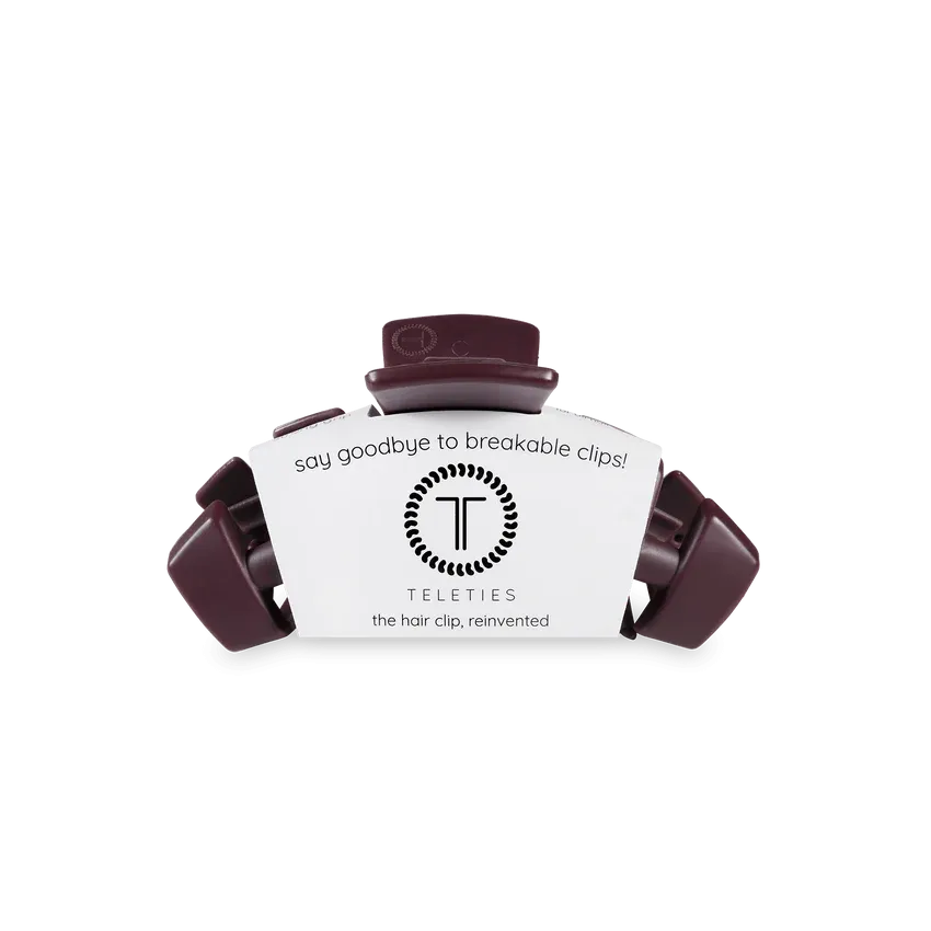 Tiny Teleties Claw Clip - Burgundy Bliss