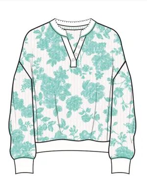 TOP LACEY JADE FLOWER