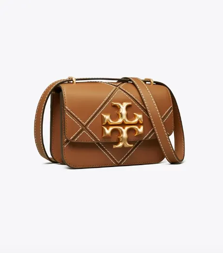 Tory Burch Eleanor Panelled Shoulder Classic Cuoio Bag - 87234