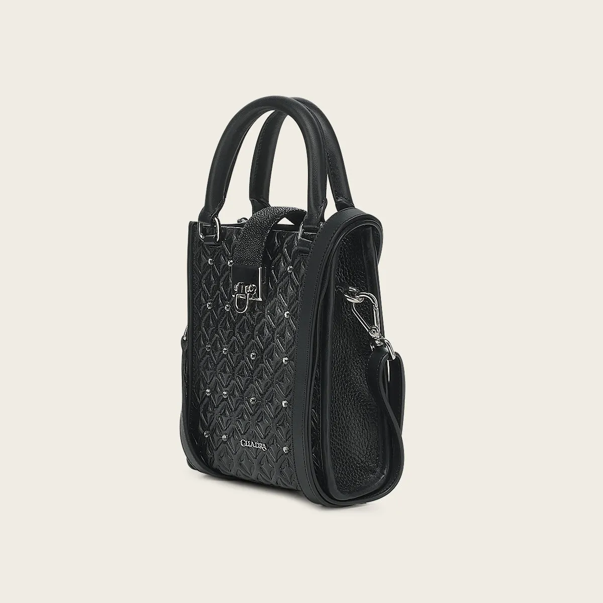 Tote mini en piel genuina de mantarraya para dama