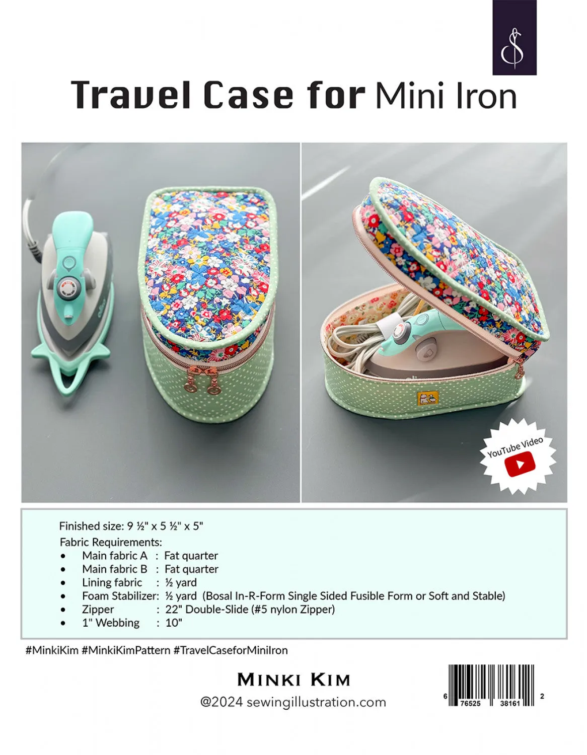 Travel Case For Mini Iron Pattern