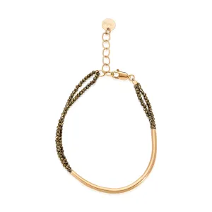 Tubular Pyrite Bracelet