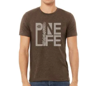 Unisex Crew Neck T-Shirt - Heather Brown