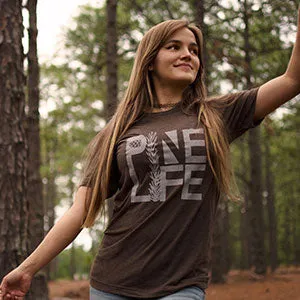 Unisex Crew Neck T-Shirt - Heather Brown