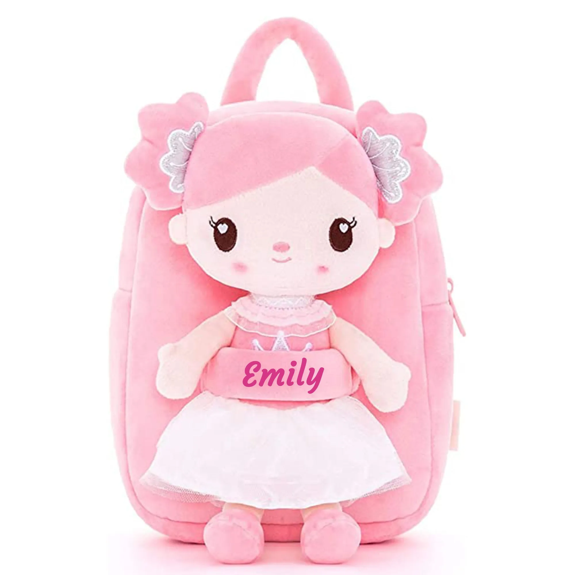 (US Only) Gloveleya 9-inch Curl Candy Girls Doll Backpack Gifts
