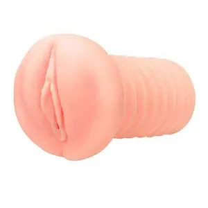 Utensil Race Flesh Pink Stretchy Realistic Vagina Masturbator, Upwards