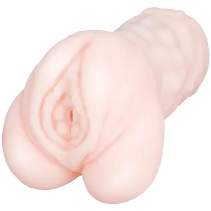 Utensil Race Stretchy Realistic Male Masturbator with 2 Pleasure Holes