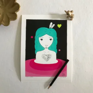 Valentina & The Stepwell, Night - Love Series (Mini Print)