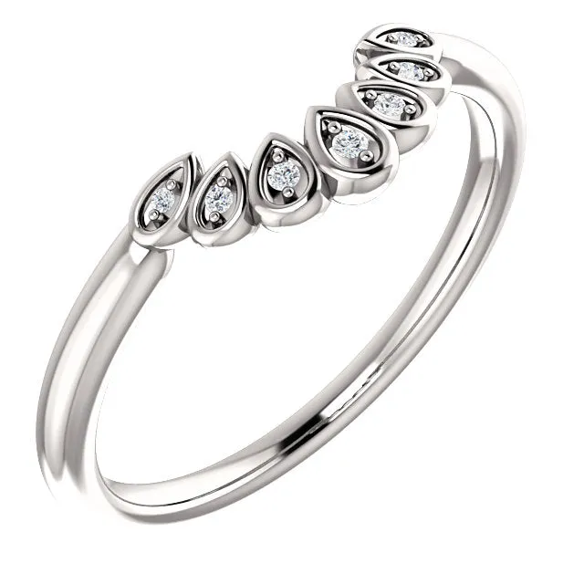 Valery Contoured Diamond Band