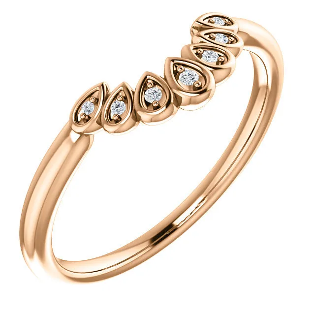 Valery Contoured Diamond Band