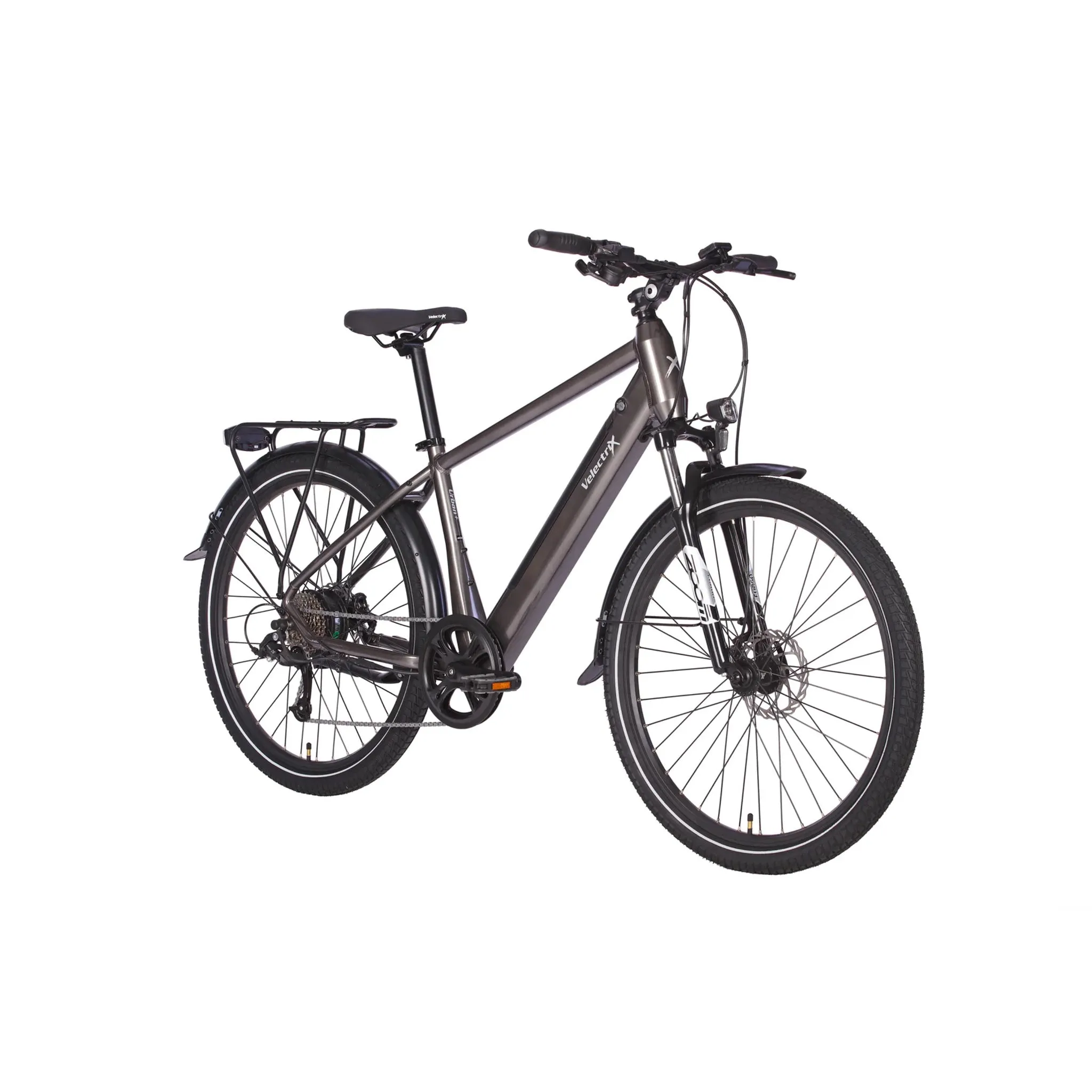Velecrix Urban   Electric Bike 417Wh Battery Grey