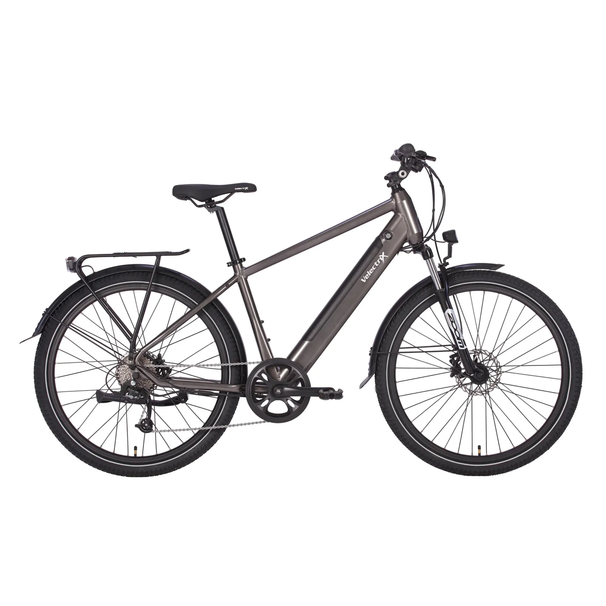 Velecrix Urban   Electric Bike 417Wh Battery Grey