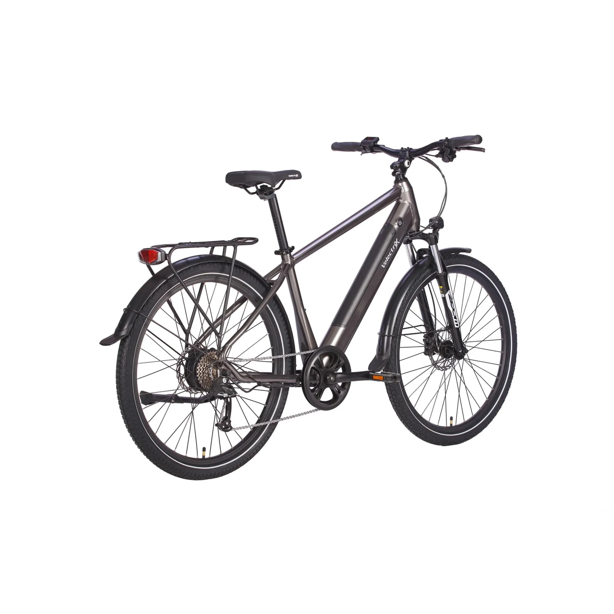 Velecrix Urban   Electric Bike 417Wh Battery Grey