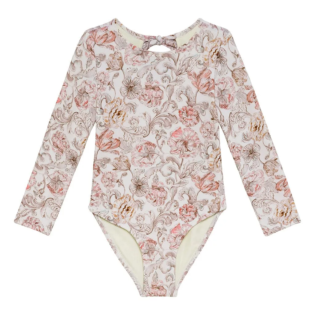 Venecia Floral Mini Long Sleeve One-Piece