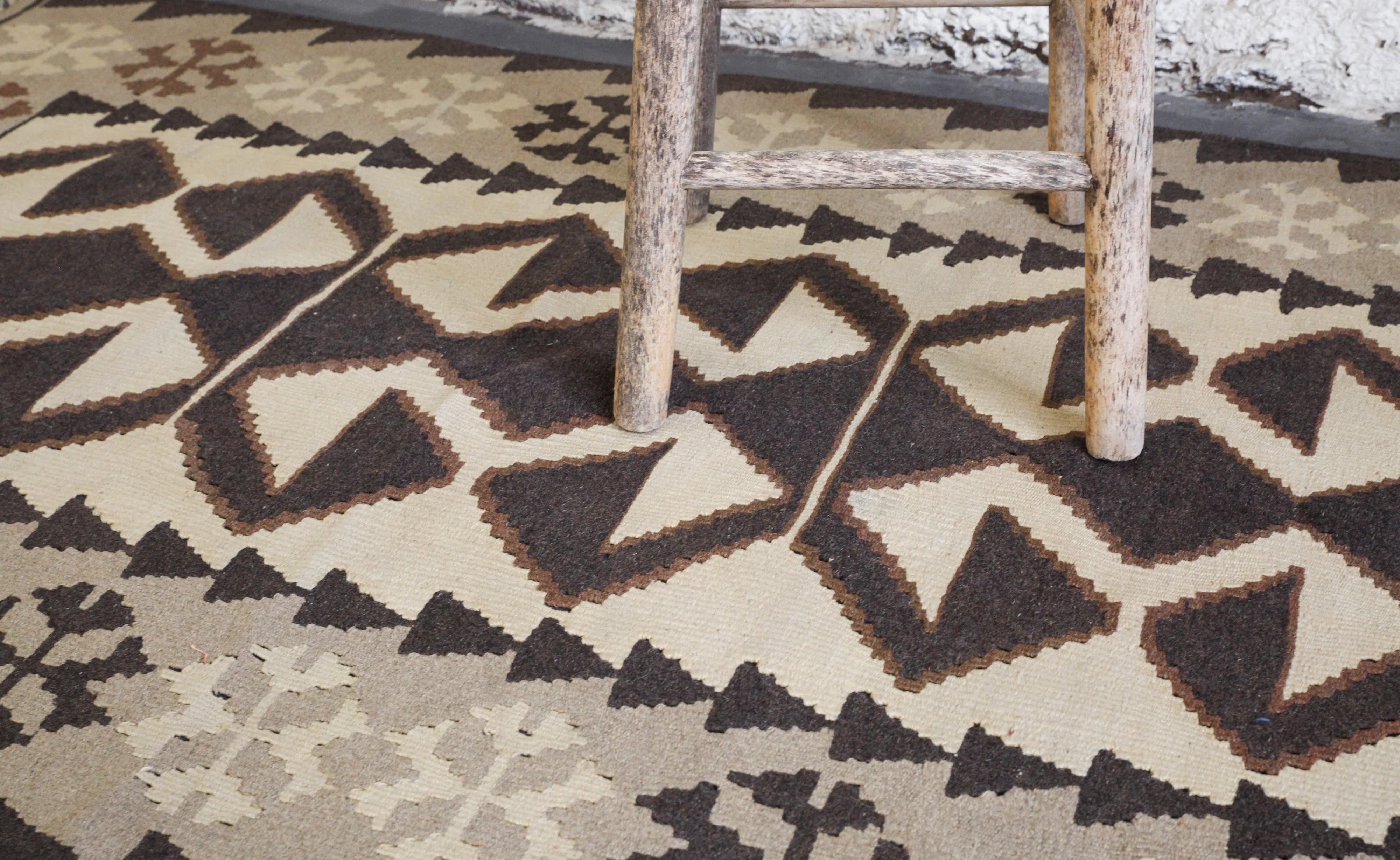 Vintage Anatolian Kilim Rug 3'4"x5'7"