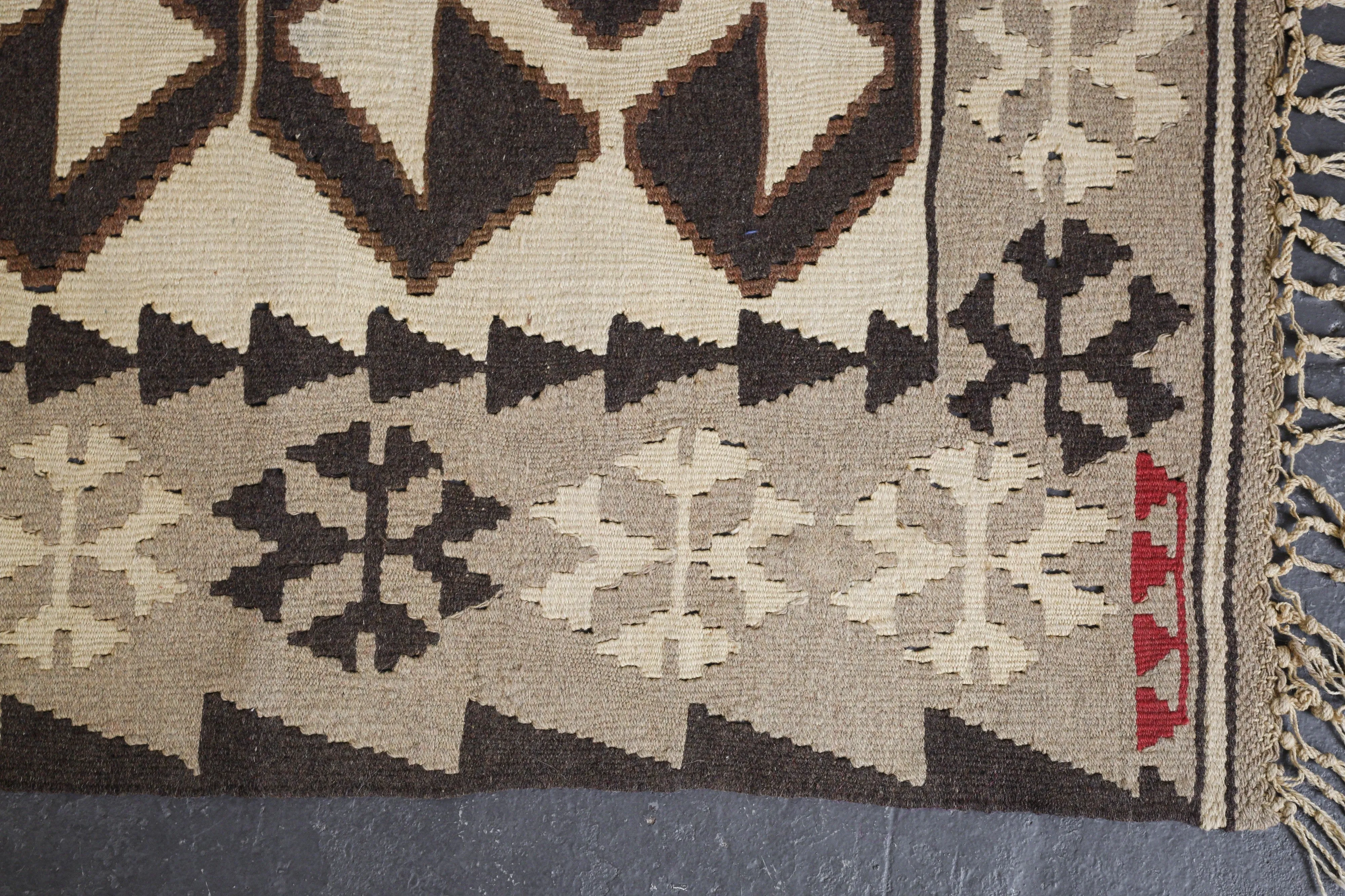 Vintage Anatolian Kilim Rug 3'4"x5'7"