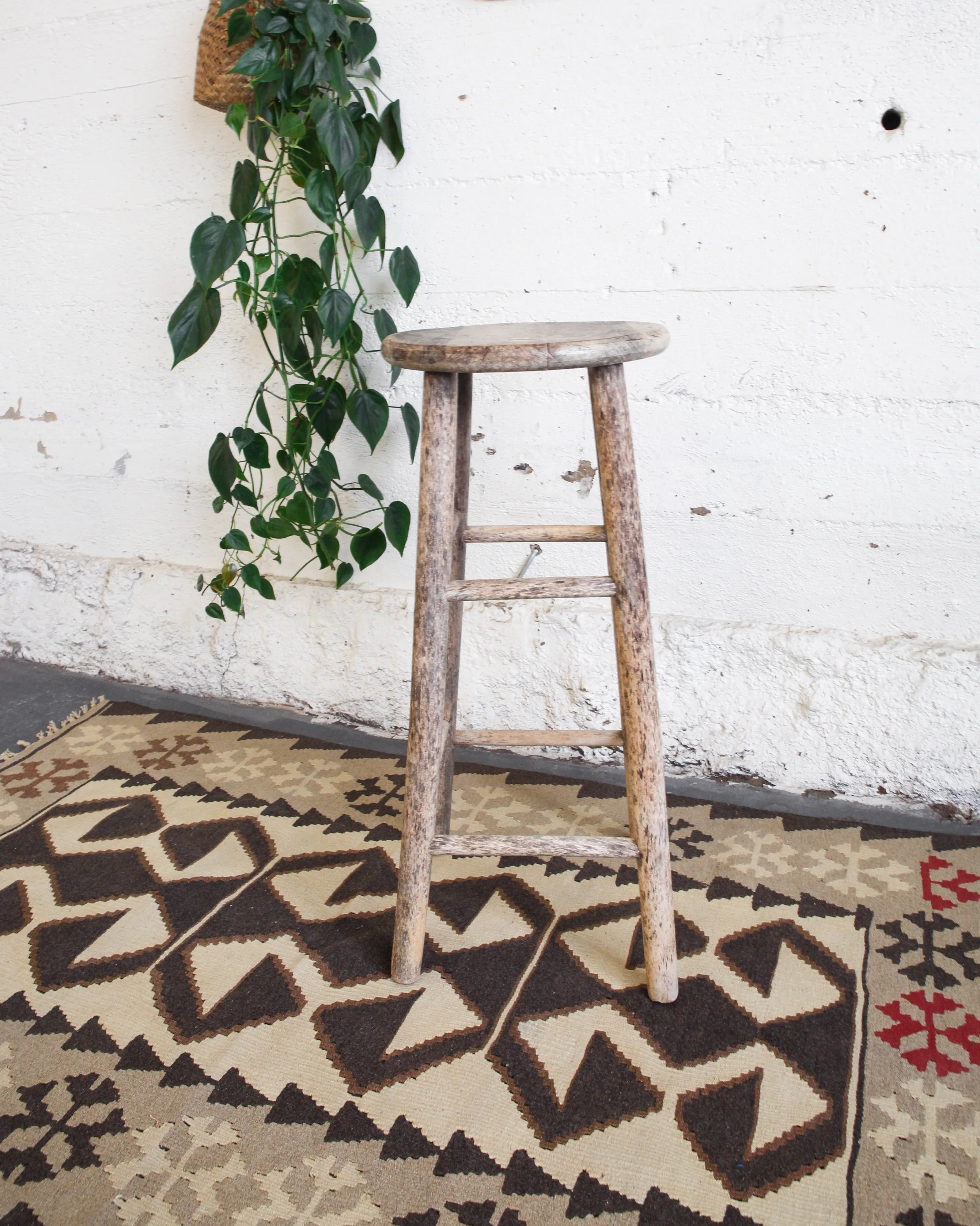 Vintage Anatolian Kilim Rug 3'4"x5'7"